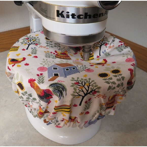 Kitchenaid Bowl Cover, Reversible Chickens Mixing Bowl Cover - Picture 6 of 6